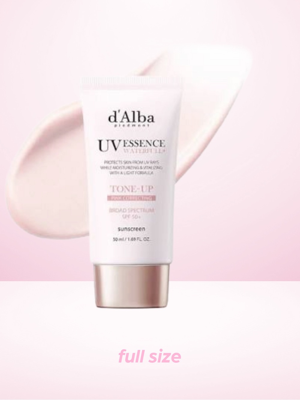 Alba UV Essence Tone-Up Sunscreen SPF 50+ — Pink Tone
